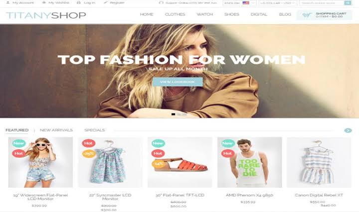 Titany - Free Magento Theme